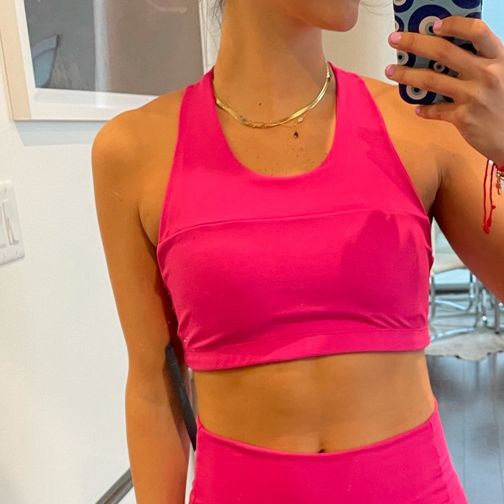 NWT pink sports bra